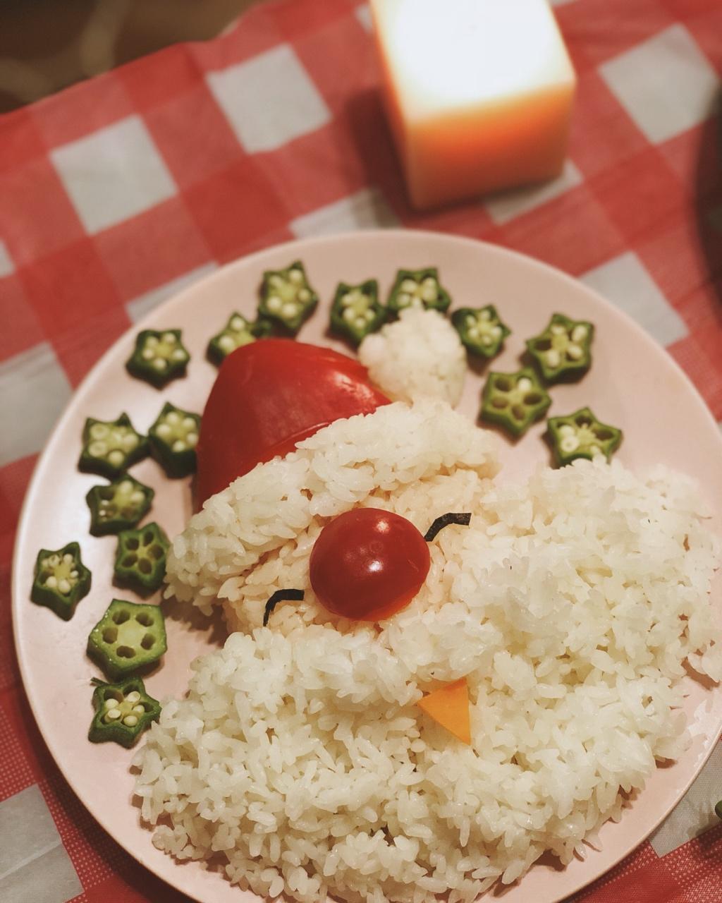 素丸子酱做的圣诞老人便当