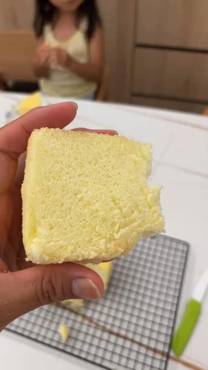 超柔软6寸戚风蛋糕(附8寸配方)零失败 超详细‼️含操作视频