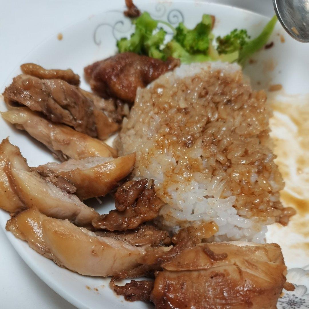 不放一滴油的照烧鸡腿饭
