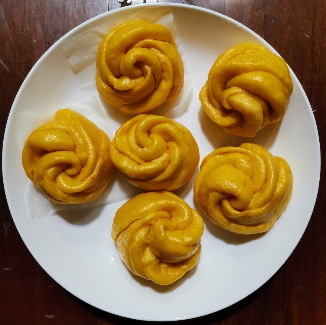 南瓜玫瑰花馒头