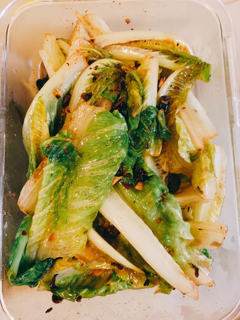 豆豉鲮鱼油麦菜