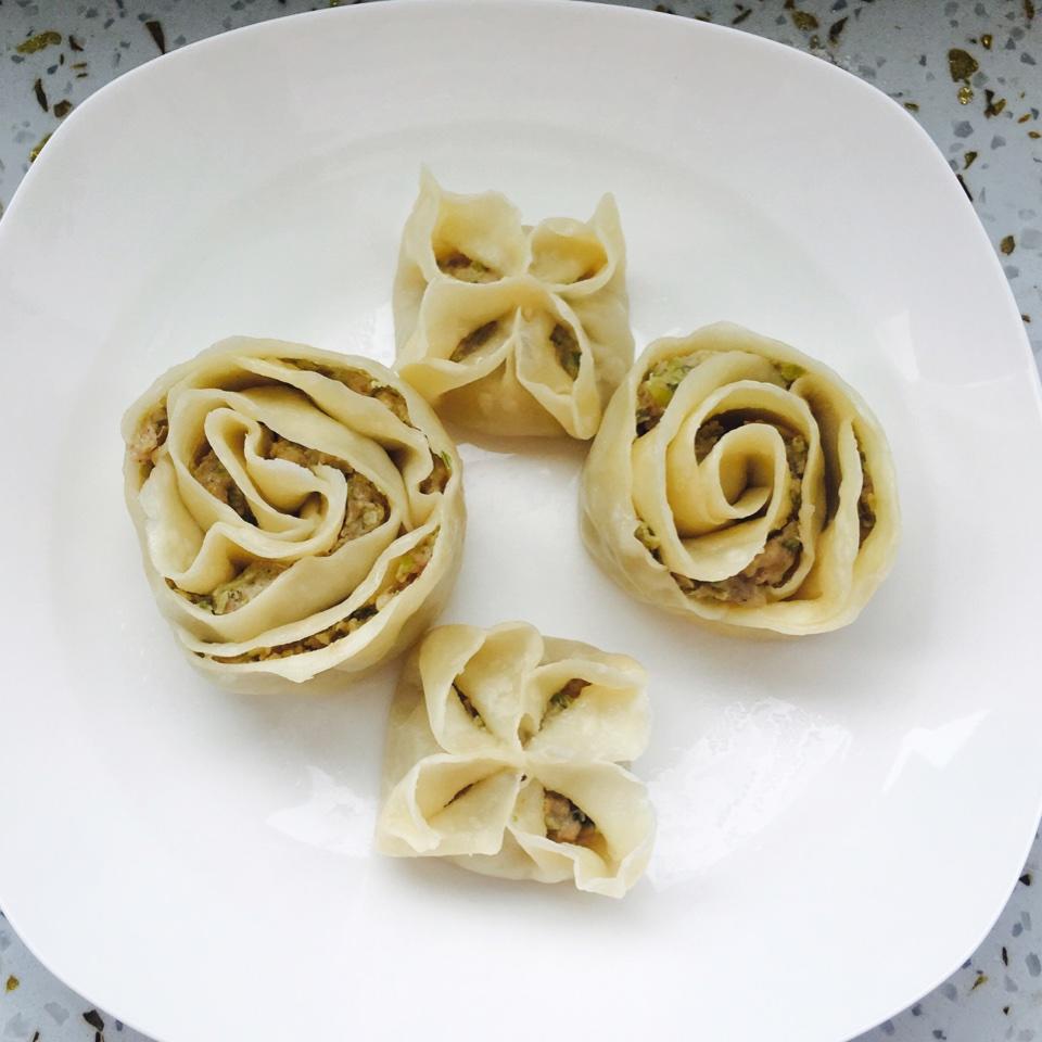 玫瑰花饺子