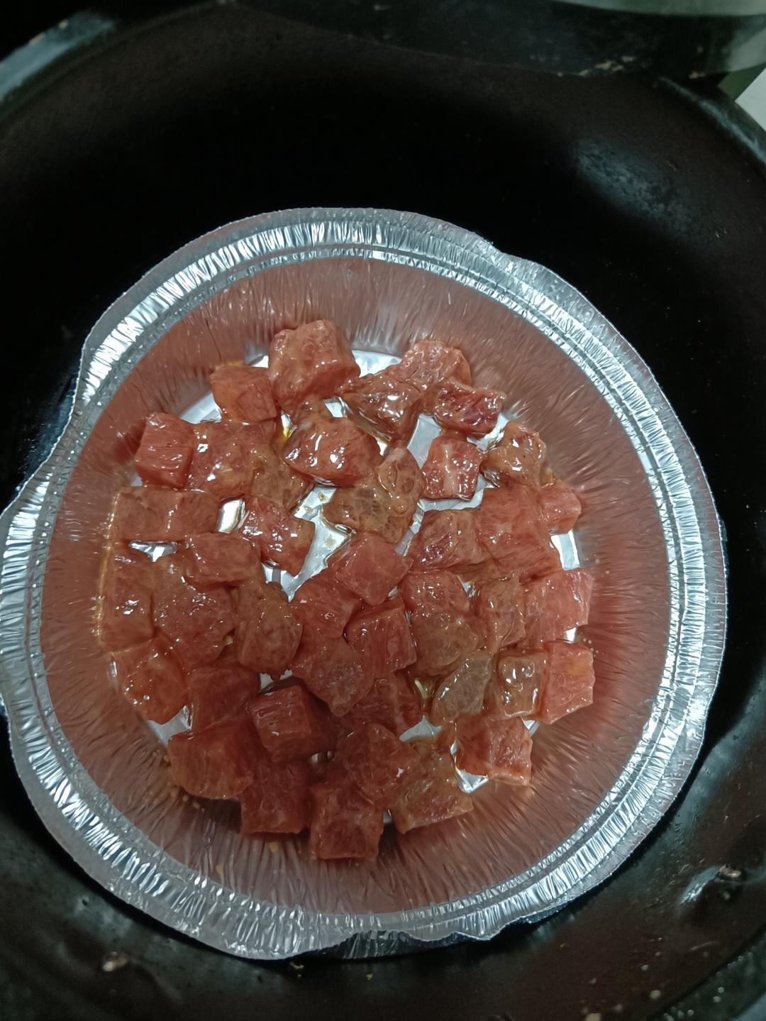 空气炸锅版烤牛肉粒