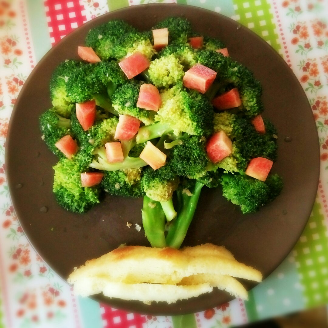 李是谁家姑娘做的大树西兰花