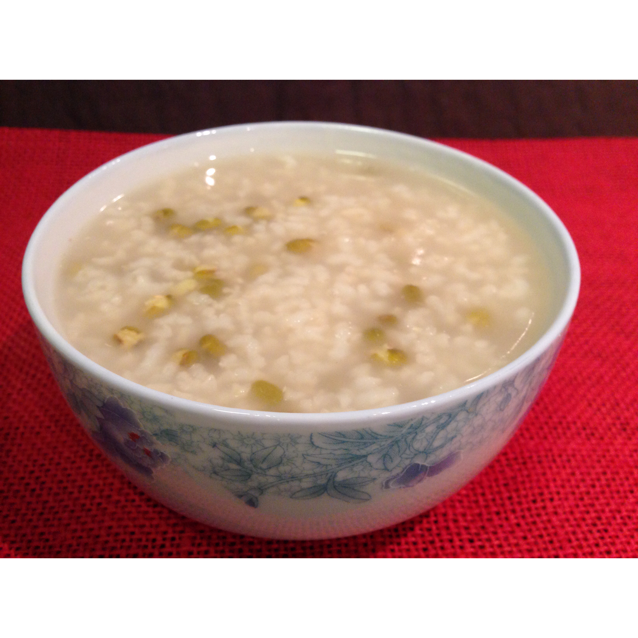 幸福快乐的北方人做的绿豆粥