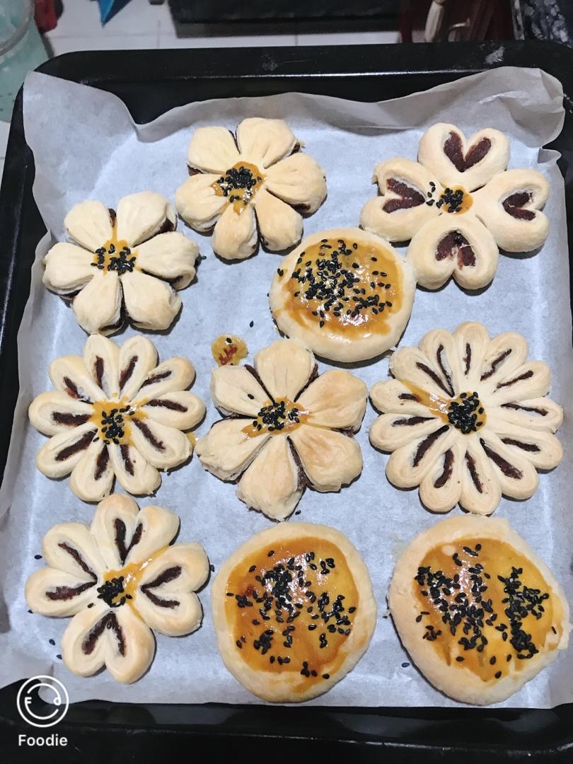 【巨详细】菊花酥、桃花酥、紫荆花酥、四叶草酥❀原来你是这样的中式酥皮