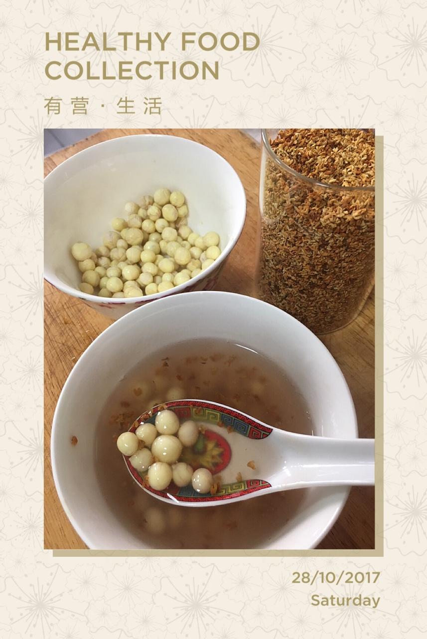 藕粉桂花鸡头米