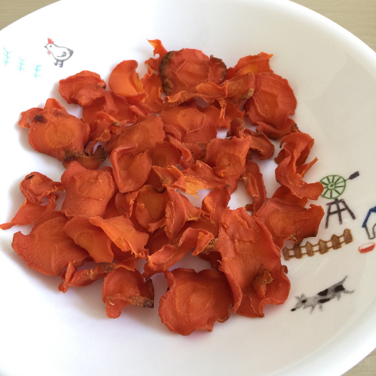 依照子瑜妈妈的方子制作的胡萝卜干，给宝宝当零食
