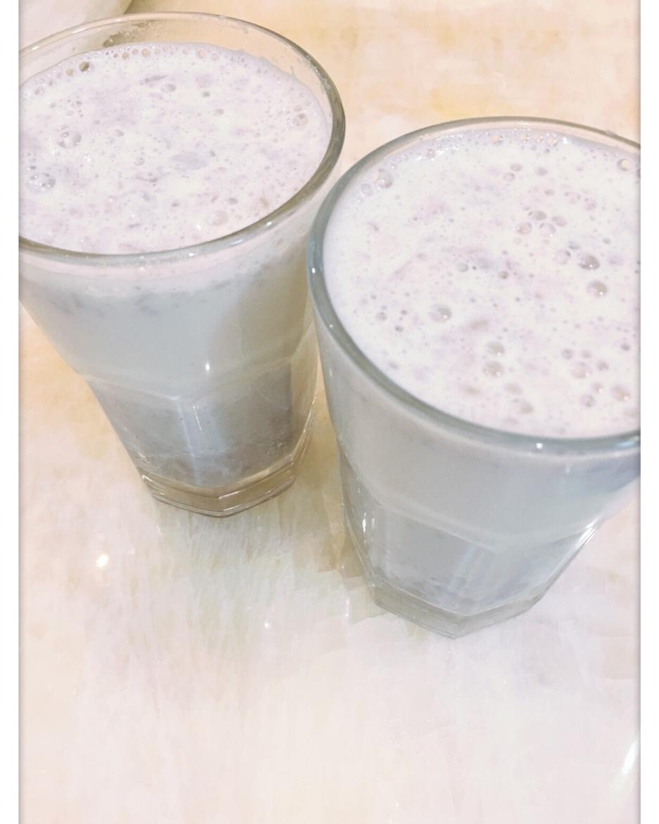 微笑在我心中做的芋头风暴(香芋牛奶)