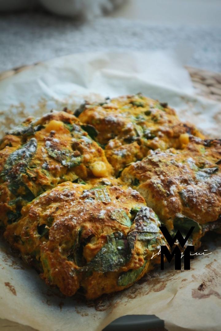 菠菜南瓜奶酪丹波面包丨健康·烘焙