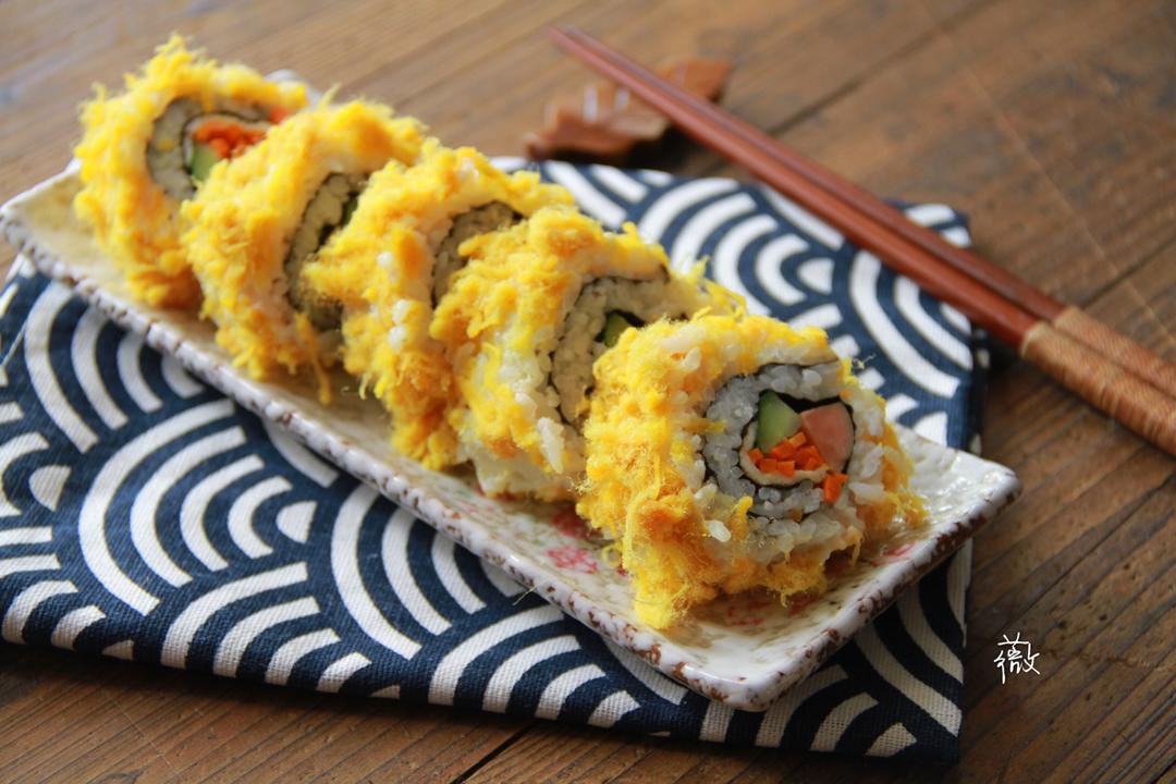 薇薇0314做的黄金肉松寿司