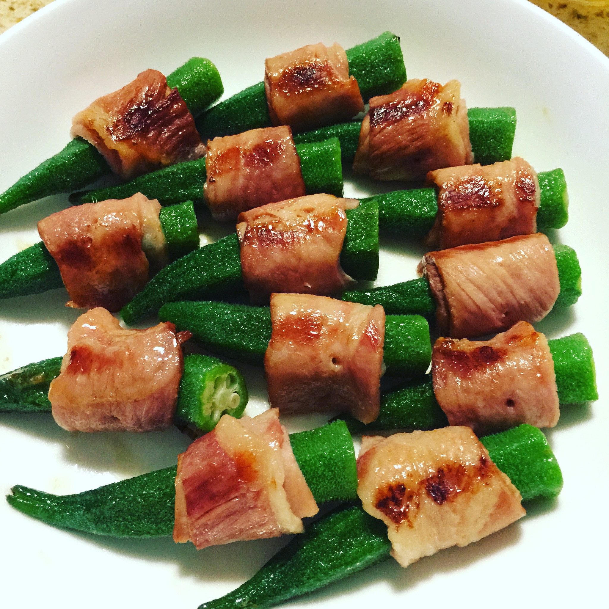 eagle-121做的培根秋葵卷