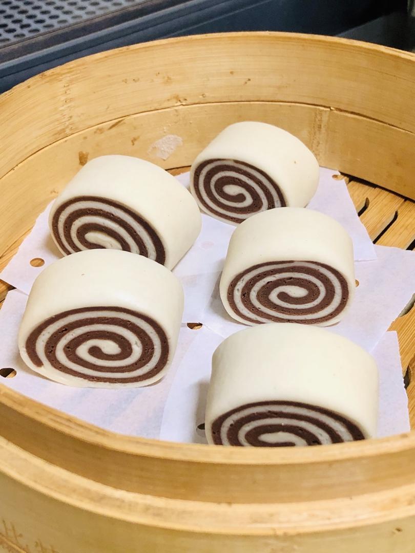双色抹茶馒头
