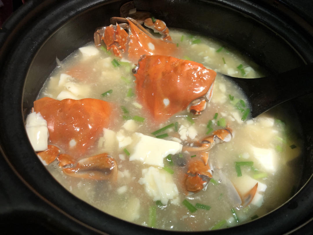 可爱小猪18rp做的白蟹豆腐煲