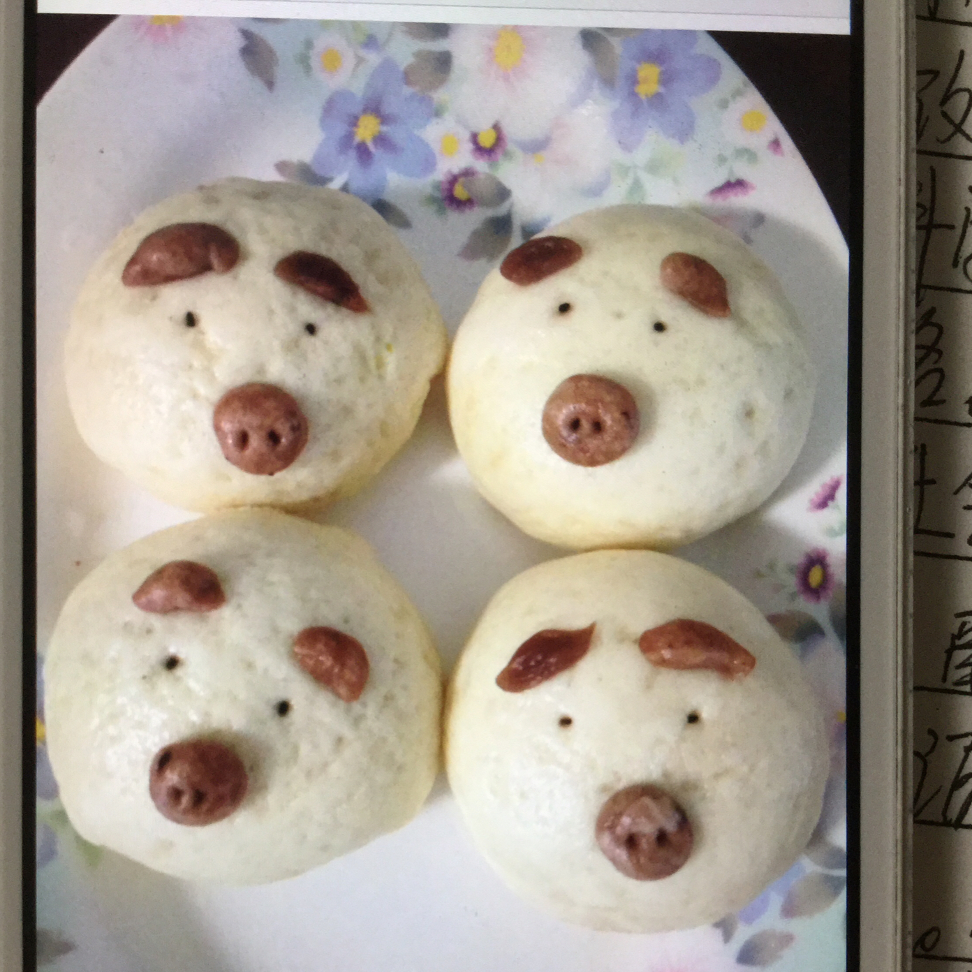 小猪豆沙包