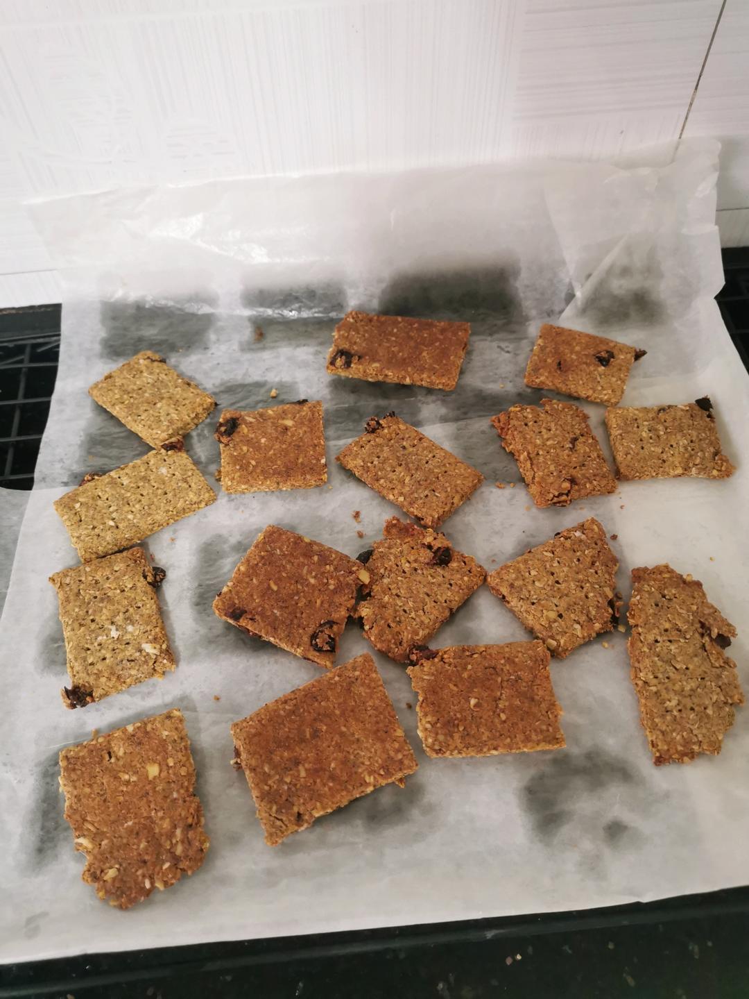 燕麦片超低油糖香脆苏打饼干【空气炸锅】