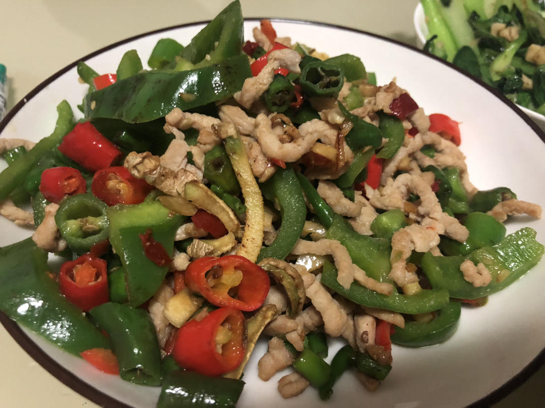 青椒炒肉丝