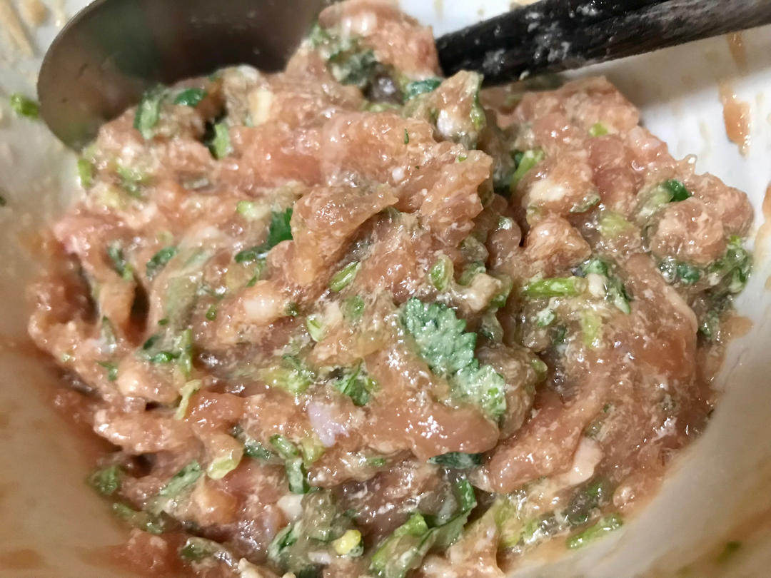 肉不柴的馄饨馅