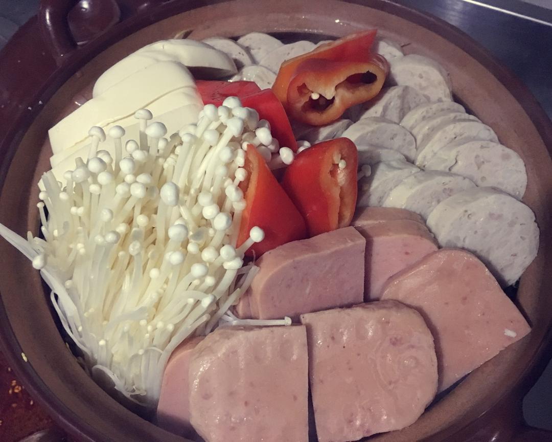 改良快手韩式部队锅的做法