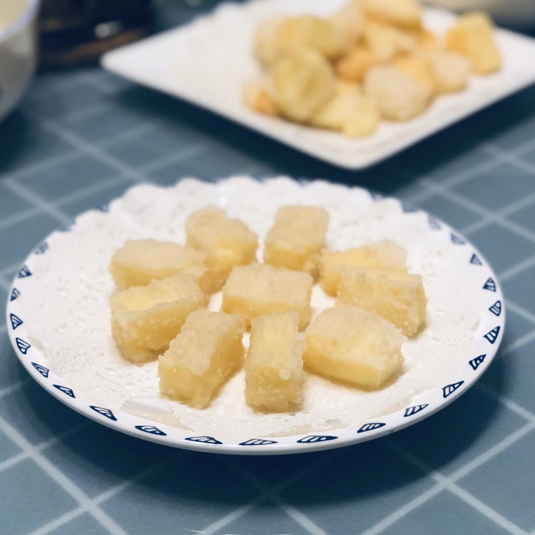 口感堪比油炸冰激凌，无需调味的油炸鸡蛋豆腐的做法