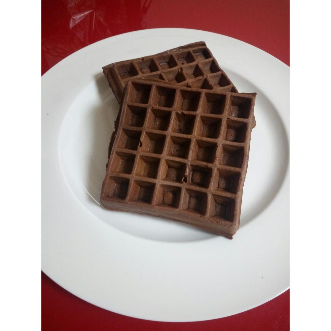 可可糯米华夫饼