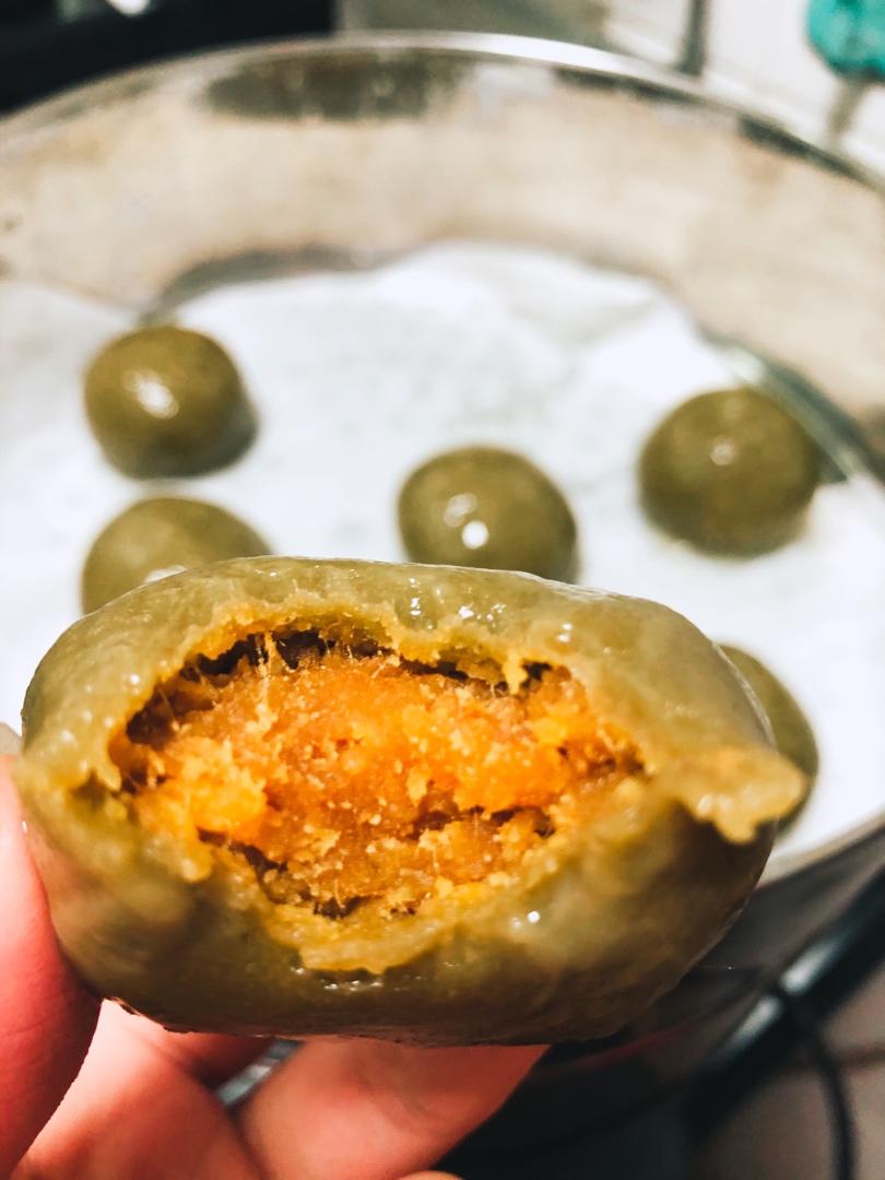 🔥超好吃肉松蛋黄青团-Q弹软糯不粘不塌
