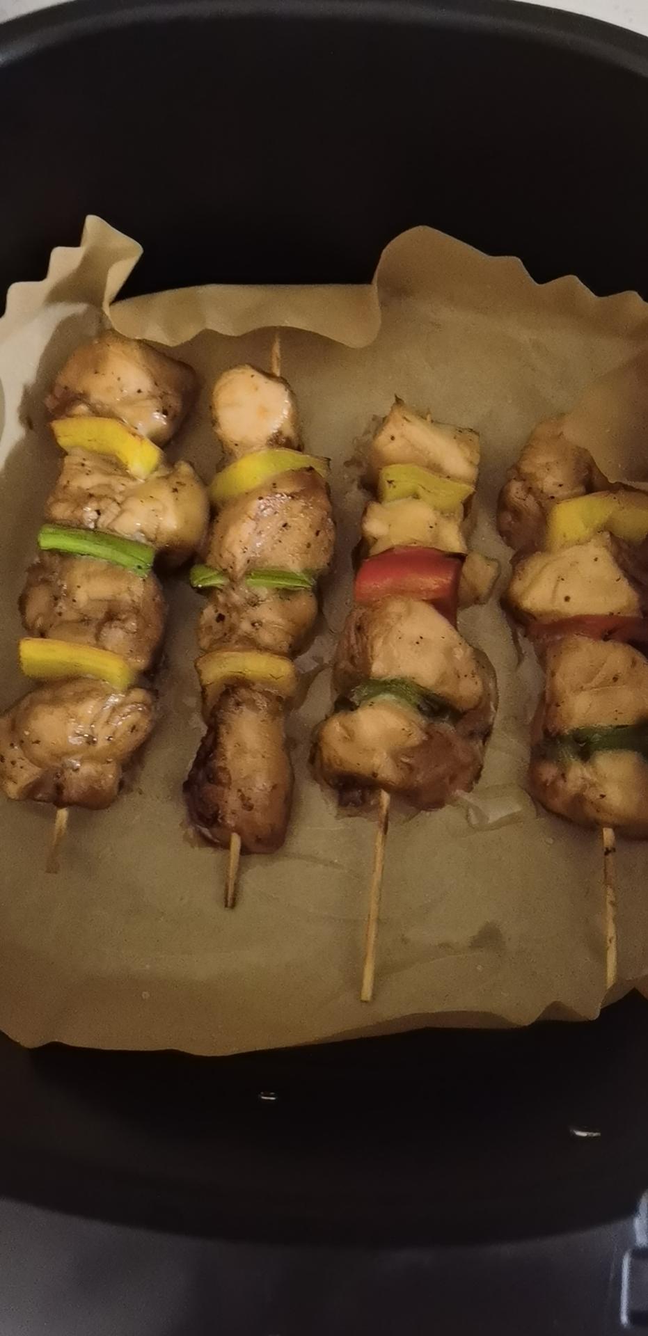烤彩椒鸡肉串