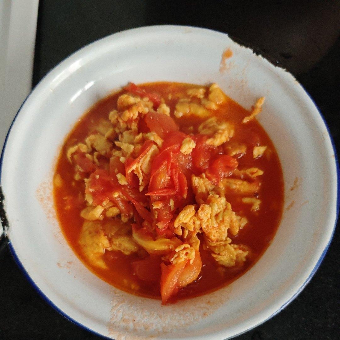 番茄炒鸡蛋（甜口）