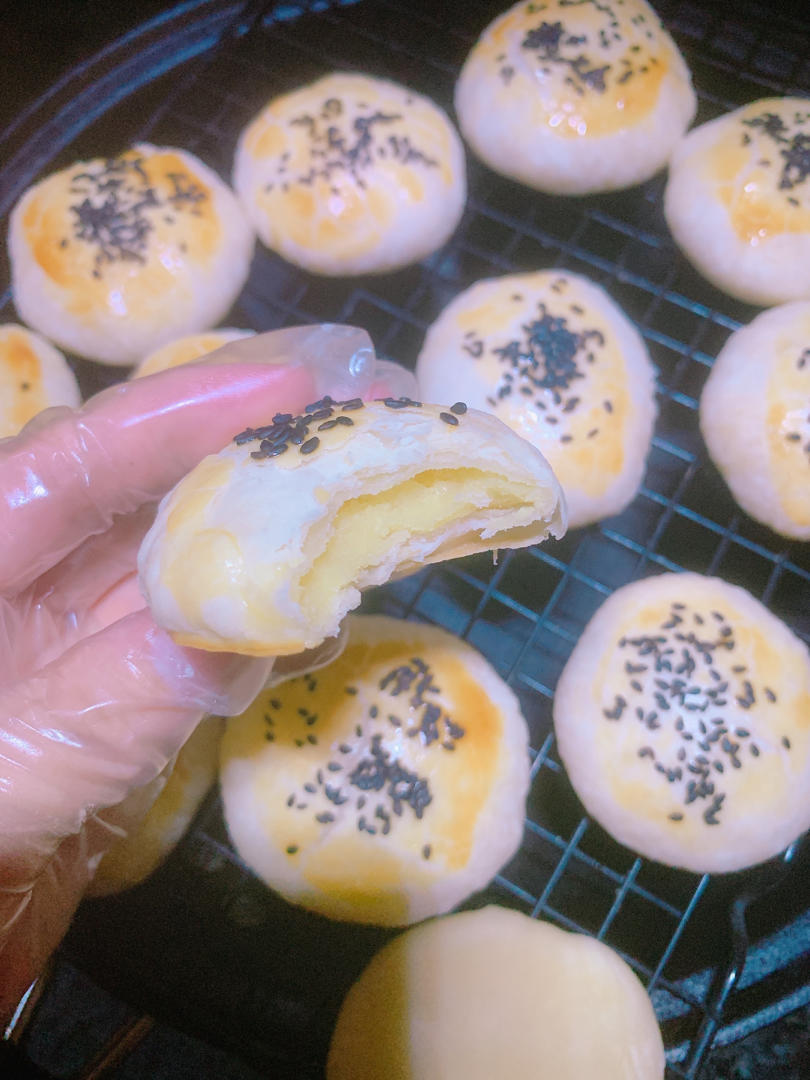 堂妈小厨——酥皮绿豆饼