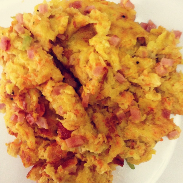 香煎土豆丝鸡蛋饼