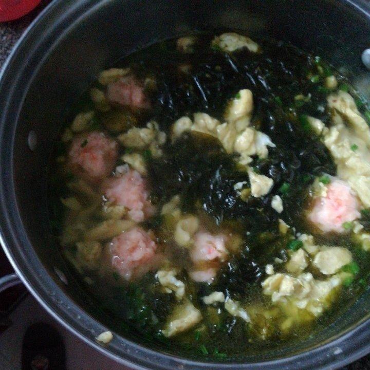 紫菜虾滑汤