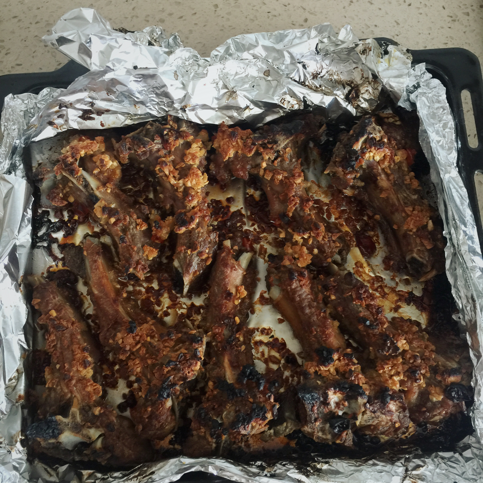 香到骨头里的蒜香排骨（烤箱）