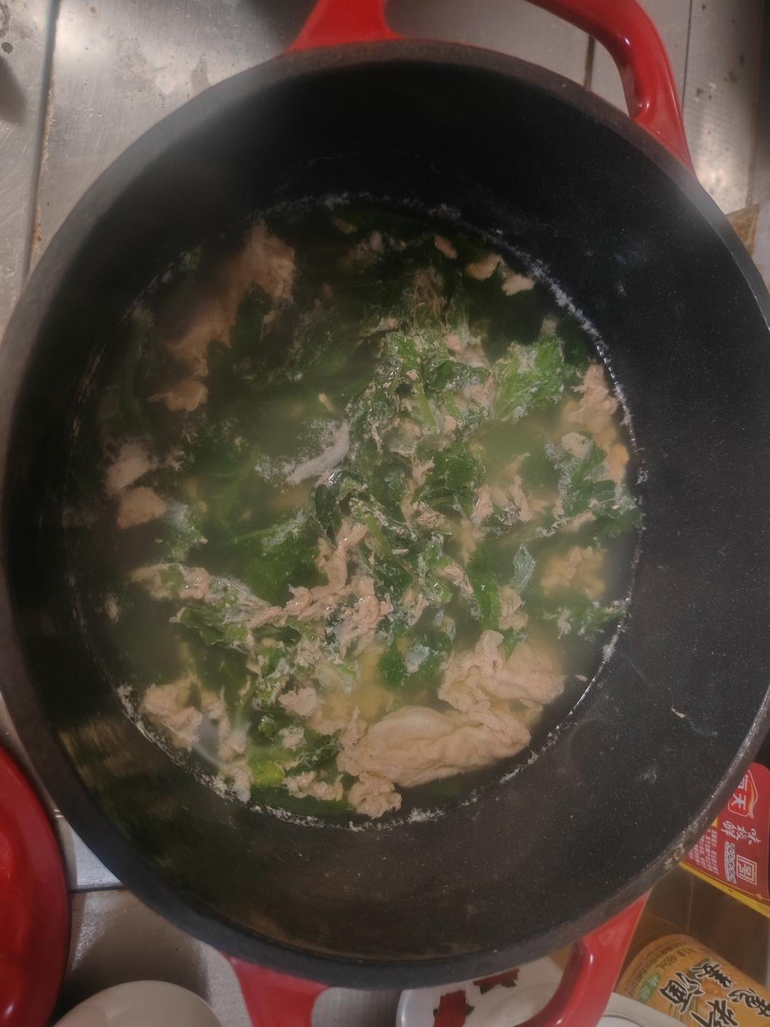 菊花脑鸡蛋汤