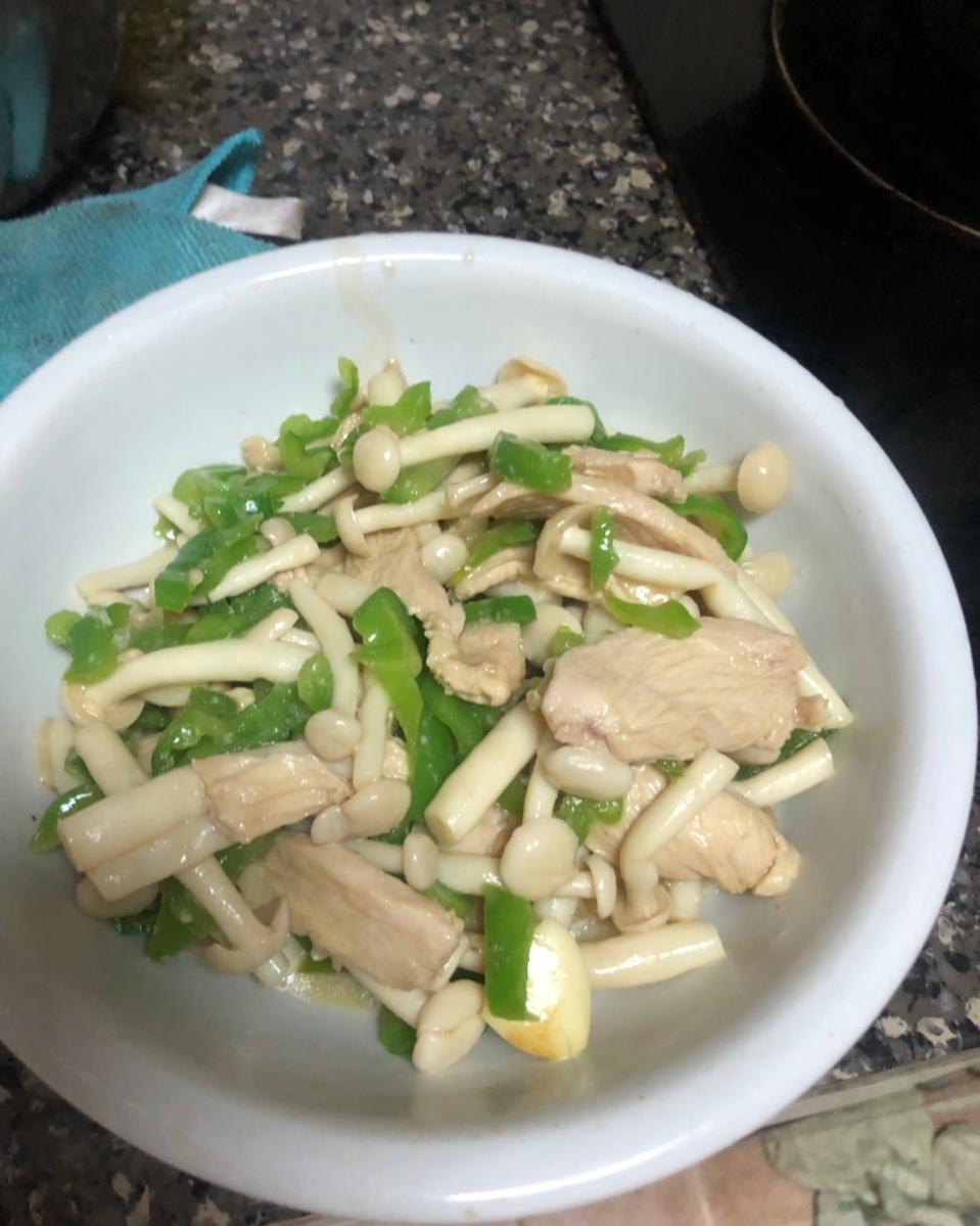 鸡丝白玉菇