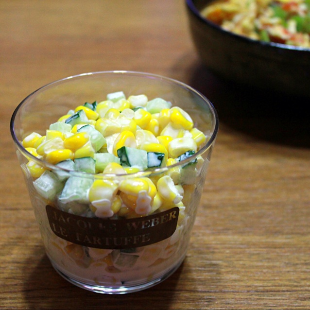 椒小西做的自制肯德基玉米沙拉