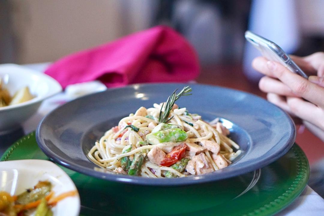 三文鱼奶油意面