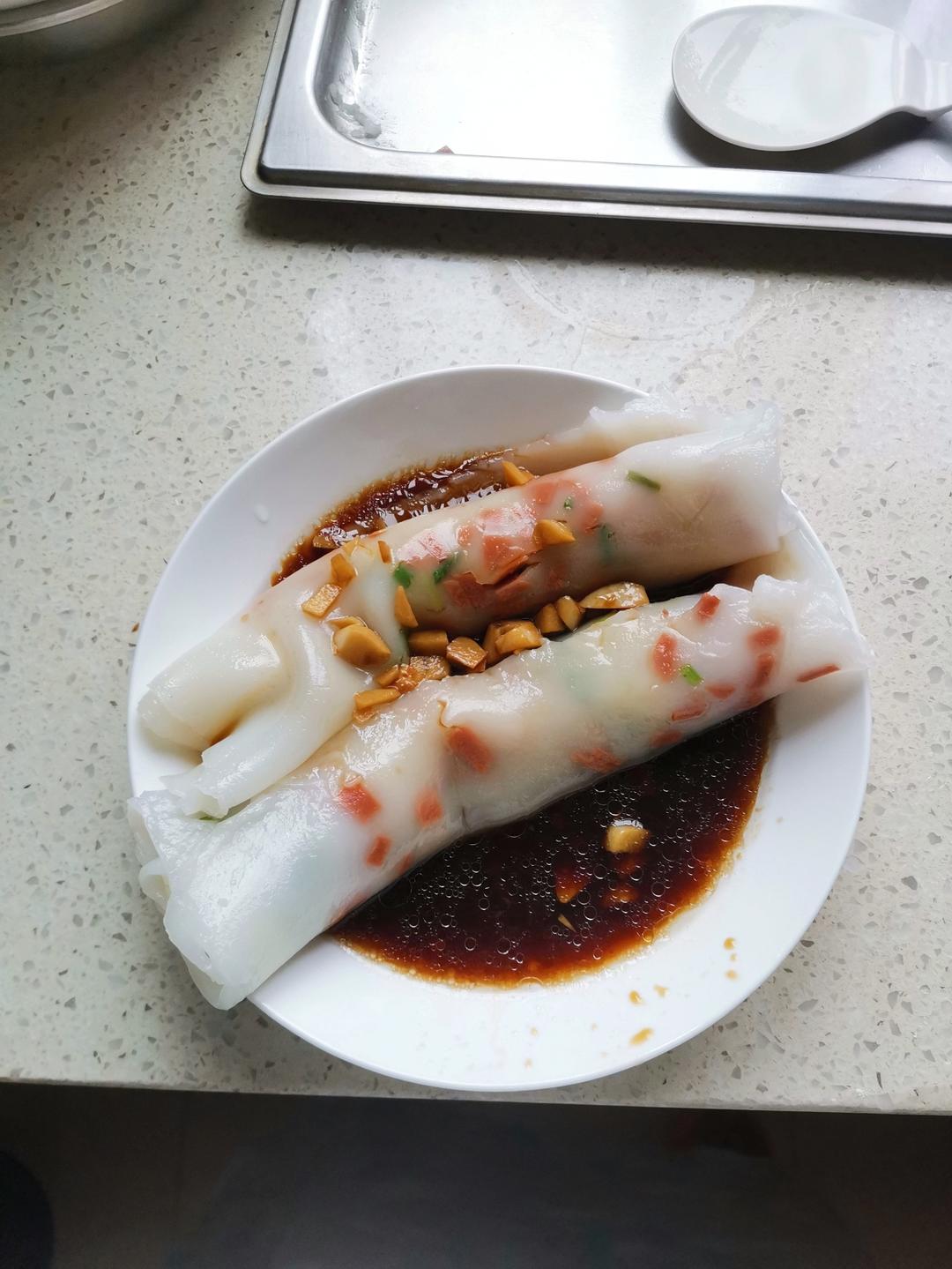 肠粉~~保证一次成功，超级简单的自制肠粉配方，软糯丝滑小白零失败