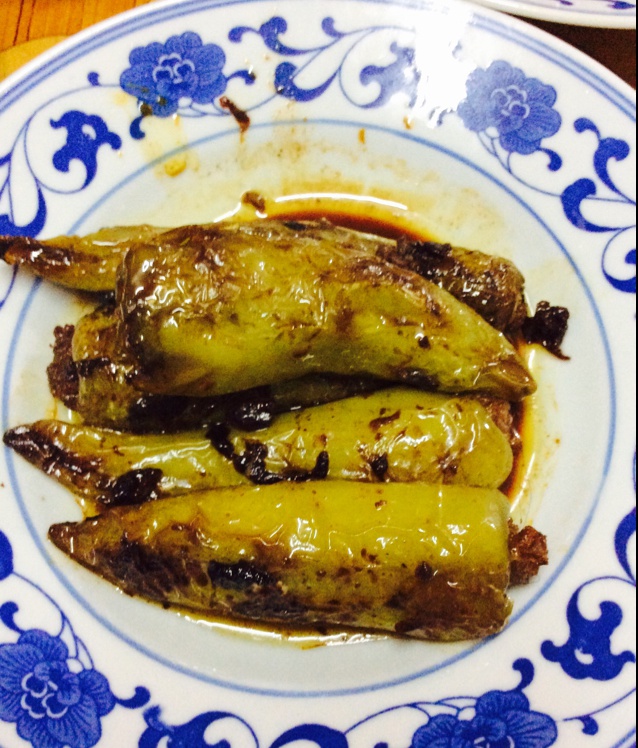 肉馅辣椒-新手下厨 stuffed Chili pepper