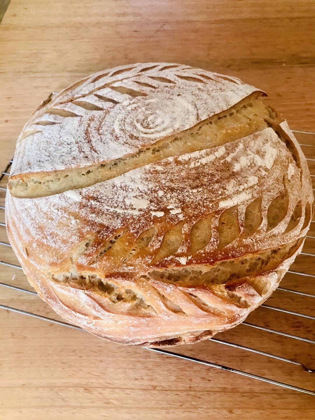 铸铁锅烤的Sourdough（酸面包）的做法 步骤10