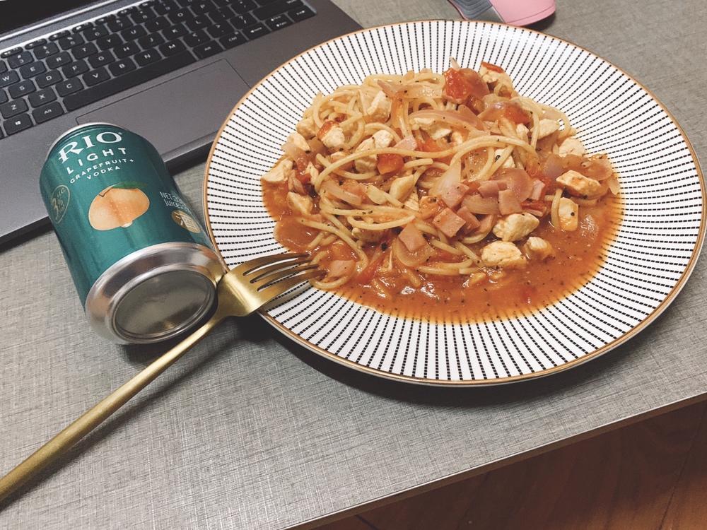 低脂番茄意大利面(鸡胸肉版)