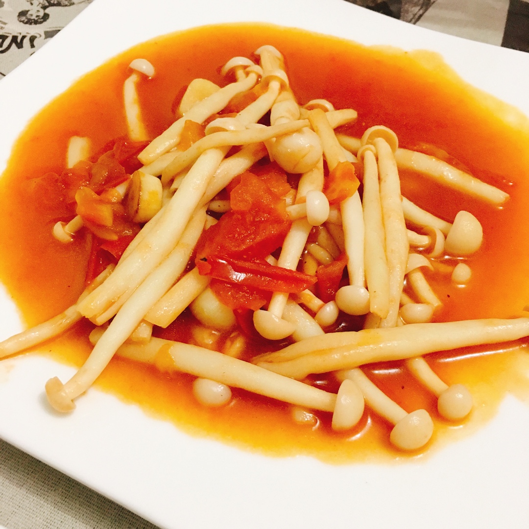 何繁hefan做的茄汁海鲜菇