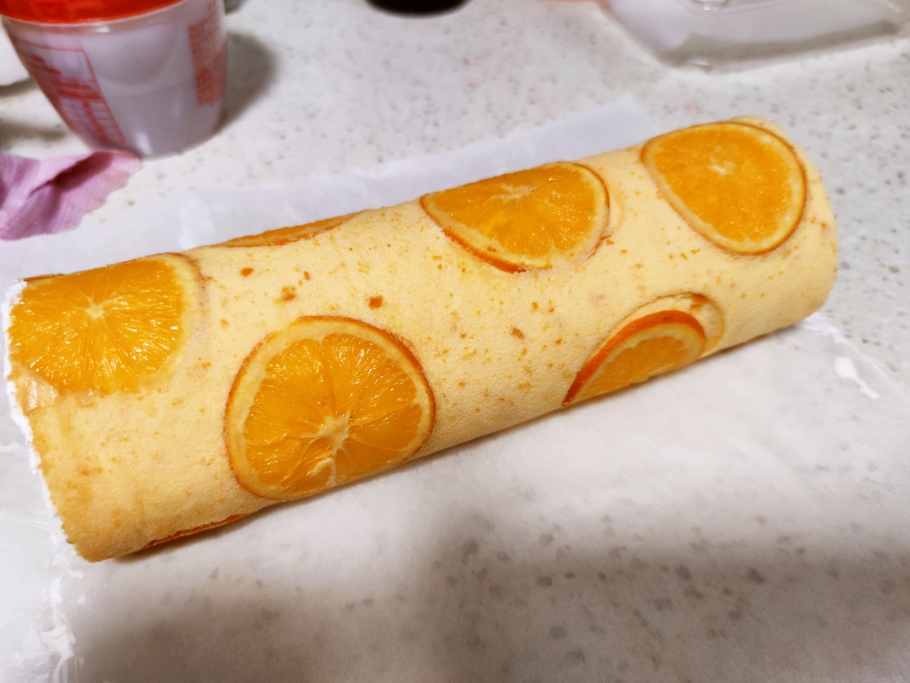 满满“一颗橙子”的香橙蛋糕卷