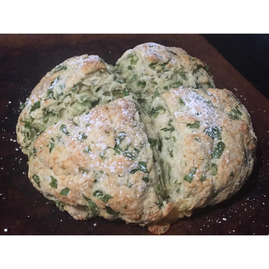 菠菜南瓜奶酪丹波面包丨健康·烘焙