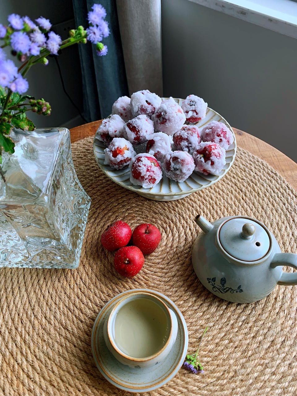 雪花山楂球 酸甜爽口 开胃又好吃 附细节视频详解