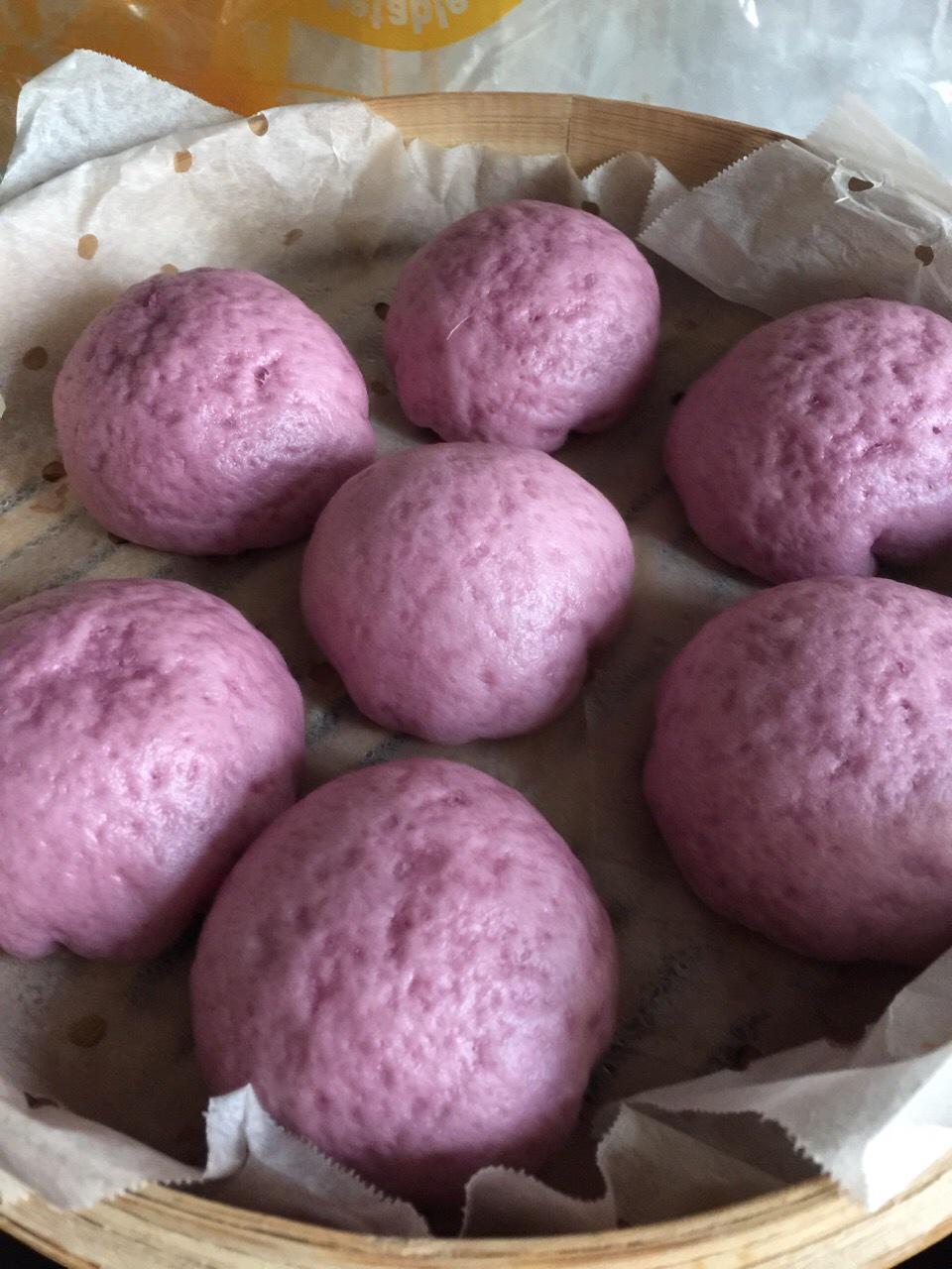 一次发酵版紫薯包