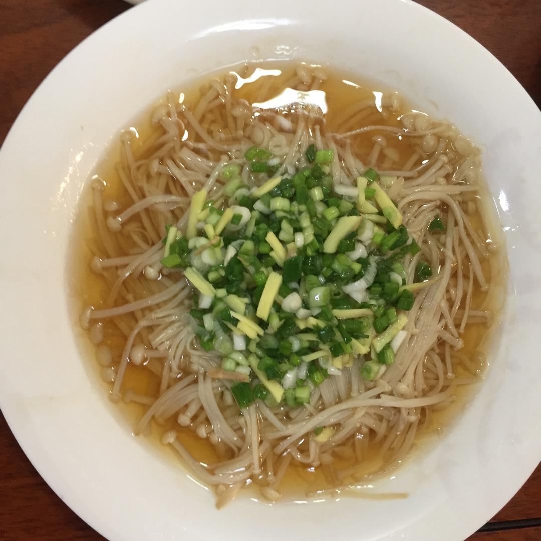 葱油蒸金针菇