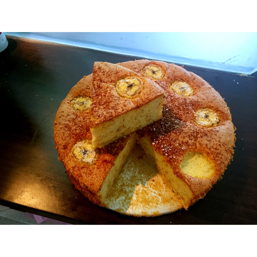 麒果果做的香蕉蛋糕(戚风法)