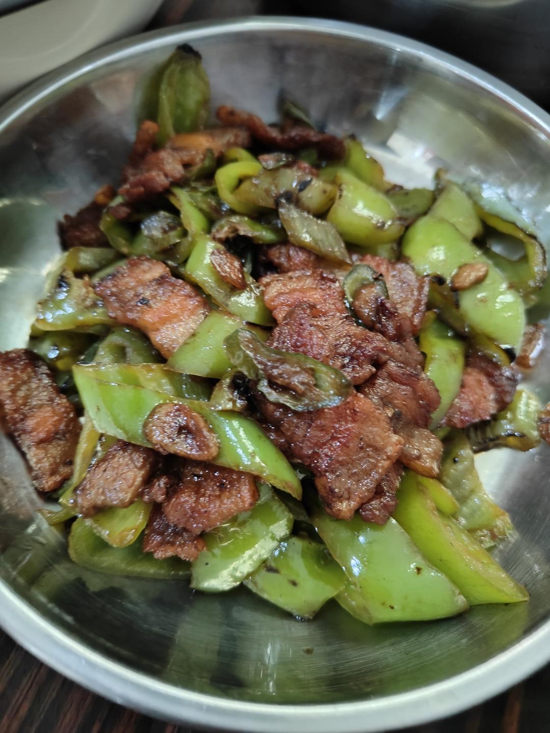 青椒炒五花肉
