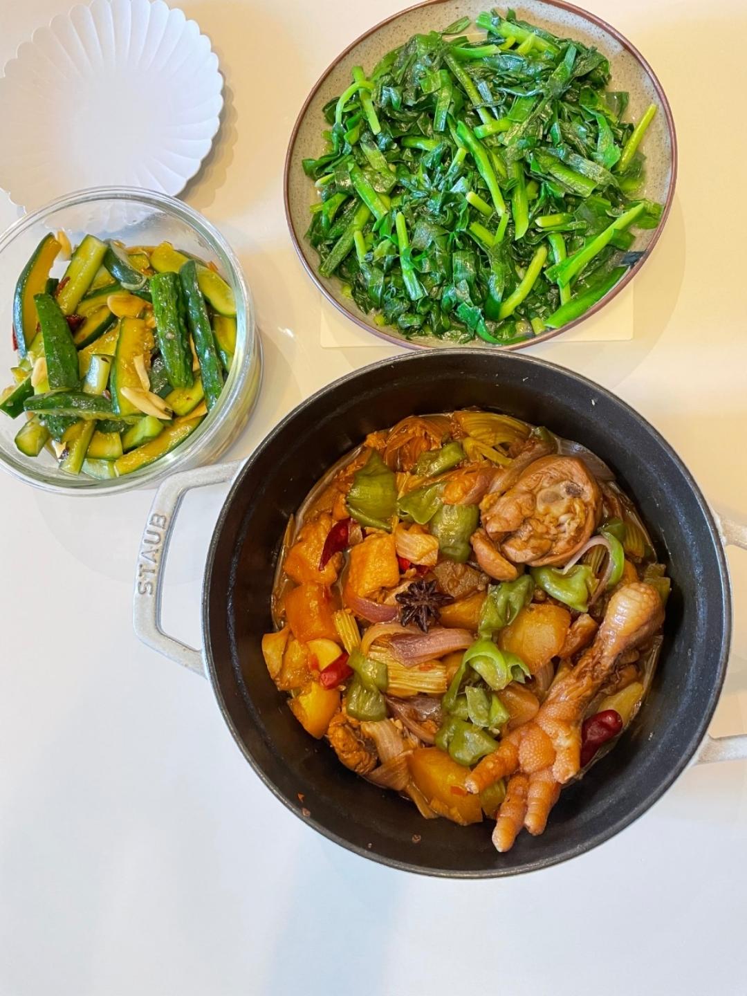 简易改良版鸡公煲菜谱