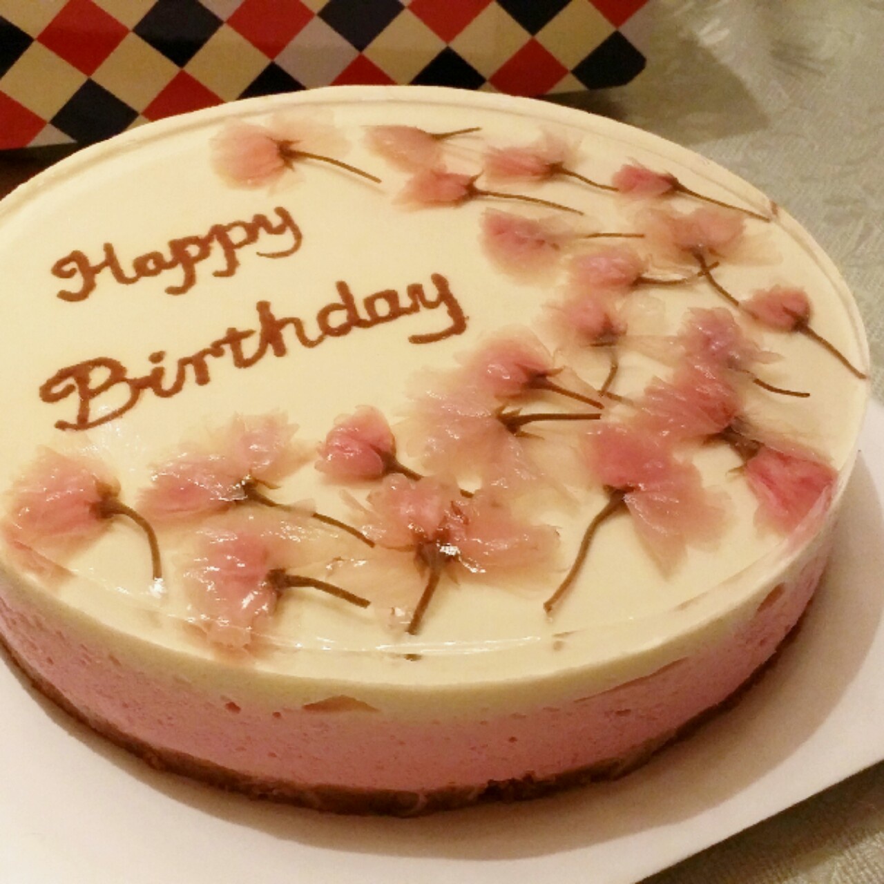 樱花渐变慕斯蛋糕（6寸）